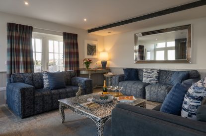 The living room at The Aulde Byre, Perthshire