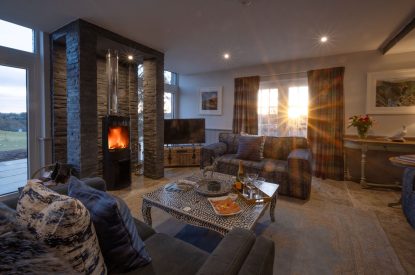 The living room at The Aulde Byre, Perthshire