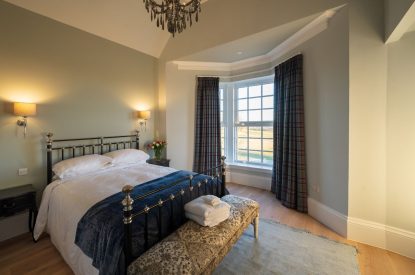 A king sized bedroom at Heatherglen House, Perthshire