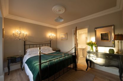 A king sized bedroom at Heatherglen House, Perthshire