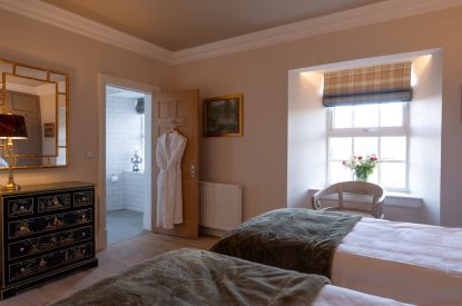 A twin bedroom at Heatherglen House, Perthshire