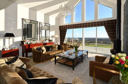 The living room at Fernbrae Farmhouse, Perthshire
