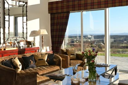 The living room at Fernbrae Farmhouse, Perthshire