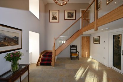 The hallway at Fernbrae Farmhouse, Perthshire