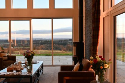The living room at Fernbrae Farmhouse, Perthshire