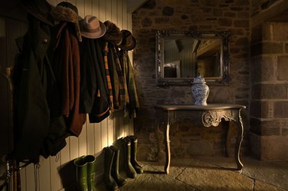 The boot room at Fernbrae Farmhouse, Perthshire