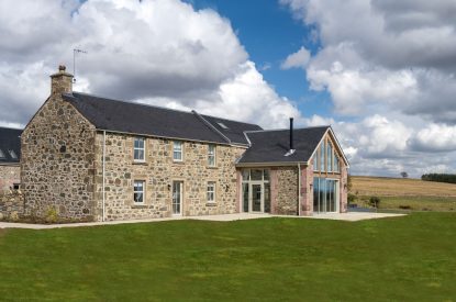 The exterior of Fernbrae Farmhouse, Perthshire