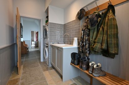The utility room at Braeview Steading, Perthshire