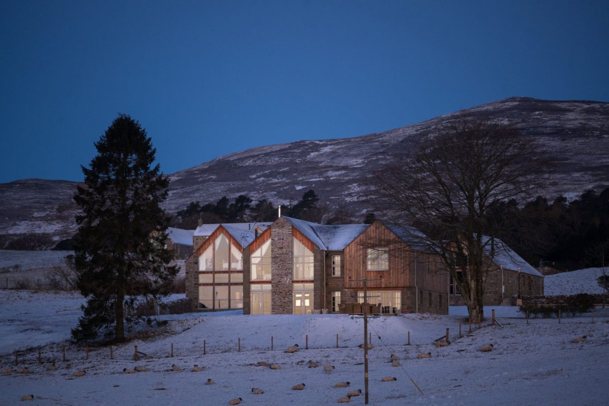 The exterior of Braeview Steading, Perthshire