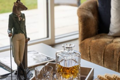 The living room at Laverin Cottage, Perthshire