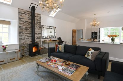 The living room at Tayburn Cottage, Perthshire
