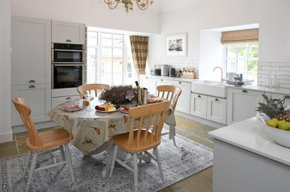 The dining kitchen at Tayburn Cottage, Perthshire