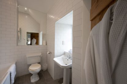 The bathroom at Tayburn Cottage, Perthshire