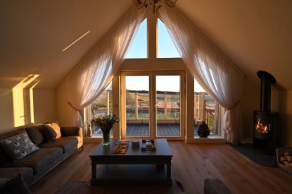 The living room at Grousemoor Cottage, Perthshire
