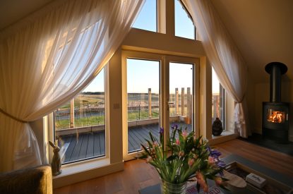 Views from the living room at Grousemoor Cottage, Perthshire