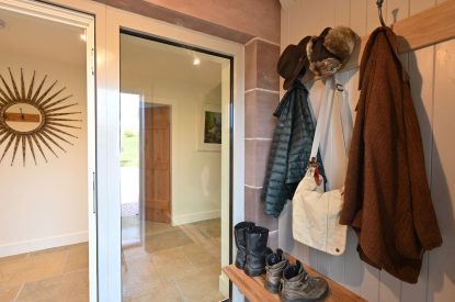 The bootroom at Grousemoor Cottage, Perthshire