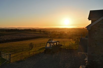 Sunset at Grousemoor Cottage, Perthshire