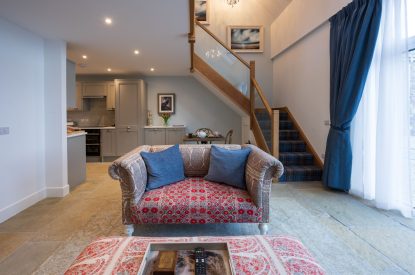 The living room at Lochan Cottage, Perthshire