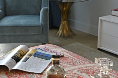 The living room at Lochan Cottage, Perthshire