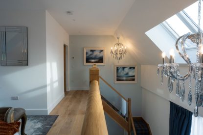 The staircase at Lochan Cottage, Perthshire