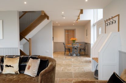 The living space at Bonnie Wren Cottage, Perthshire