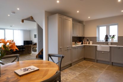 The dining kitchen at Bonnie Wren Cottage, Perthshire