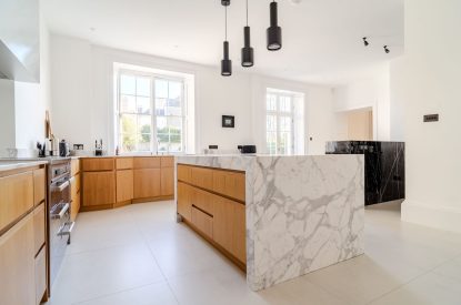 The kitchen at White Exeter House, Devon