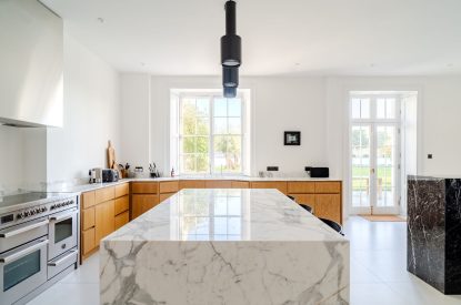 The kitchen at White Exeter House, Devon