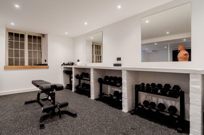 The gym at White Exeter House, Devon