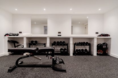 The gym at White Exeter House, Devon