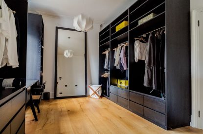 The dressing room at White Exeter House, Devon