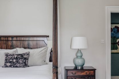 A king size bedroom at Katsura House, Cotswolds
