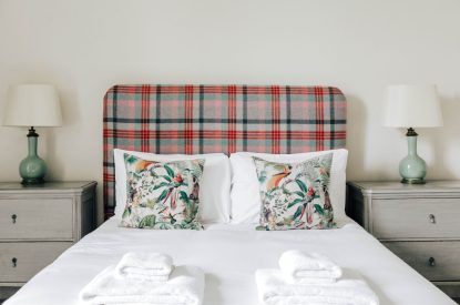 A king size bedroom at Katsura House, Cotswolds