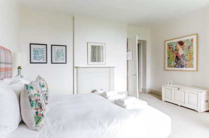 A king size bedroom at Katsura House, Cotswolds