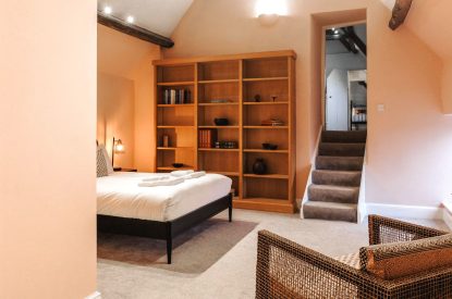 A king size bedroom at Katsura House, Cotswolds