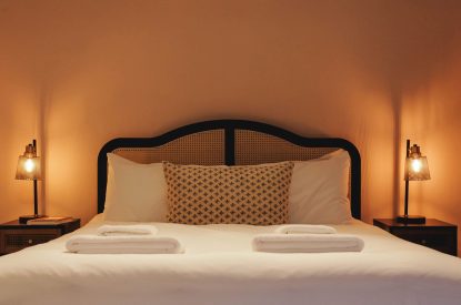 A king size bedroom at Katsura House, Cotswolds