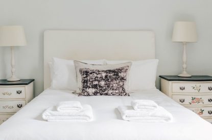 A double bedroom at Katsura House, Cotswolds