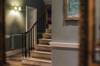 The staircase at Katsura House, Cotswolds