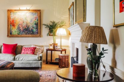 A living room at Katsura House, Cotswolds