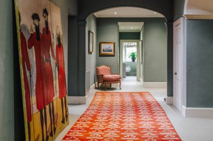 The hallway at Katsura House, Cotswolds