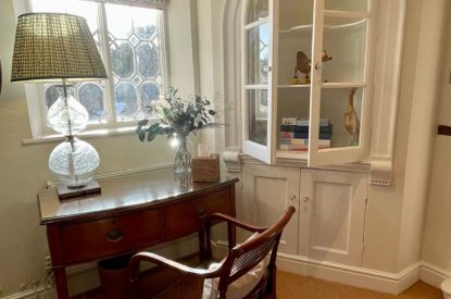 Desk space at Acacia Cottage, Hampshire