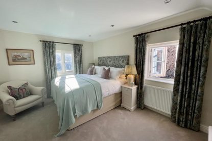 A double bedroom at Acacia Cottage, Hampshire