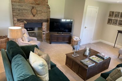 The living room at Evergreen Cottage, Hampshire