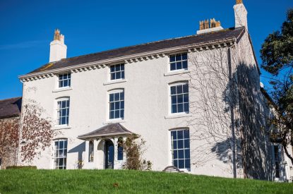 The exterior of Mihangel House, Denbighshire