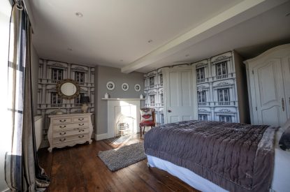 A double bedroom at Mihangel House, Denbighshire 