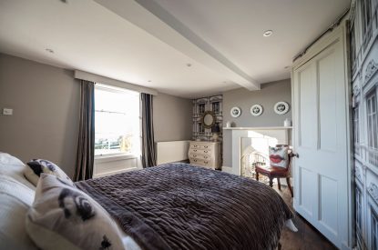 A double bedroom at Mihangel House, Denbighshire 