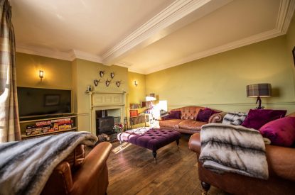 The sitting room at Mihangel House, Denbighshire