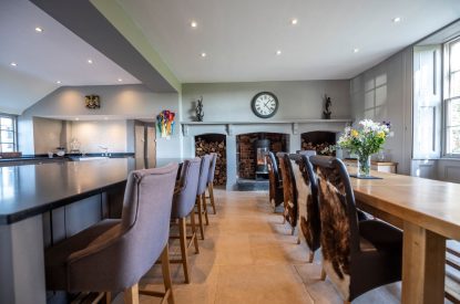 The kitchen-diner at Mihangel House, Denbighshire 
