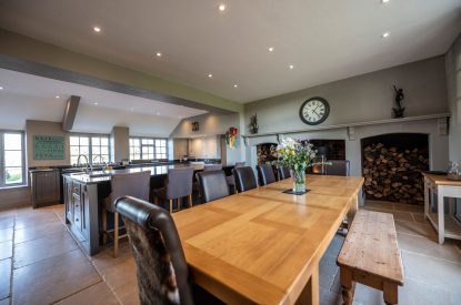 The kitchen-diner at Mihangel House, Denbighshire  