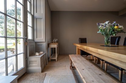 The kitchen-diner at Mihangel House, Denbighshire 